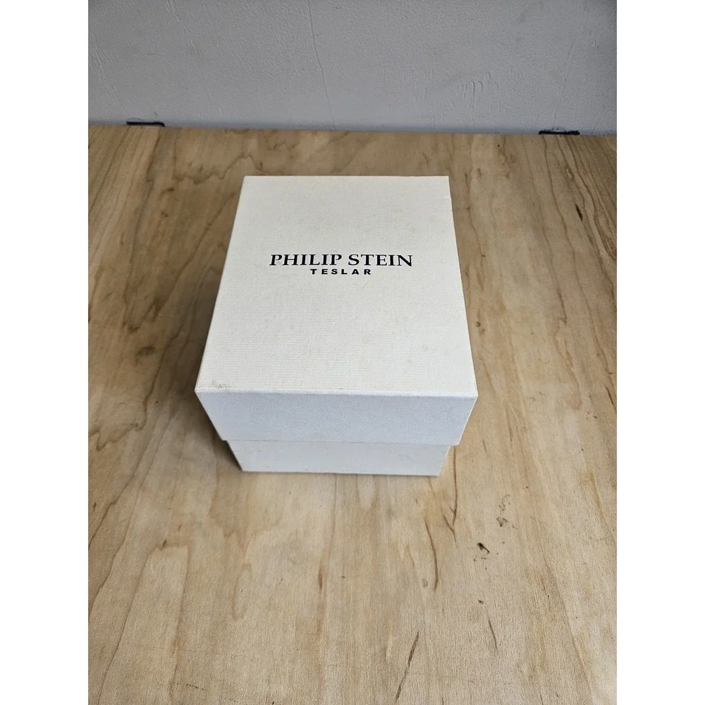 Philip Stein Teslar Watch Jewelry Presentation Box Case Manuals Pillow Empty